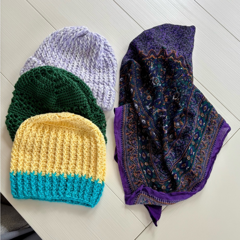 Colorful Ladies Beanie and Scarf Bundle